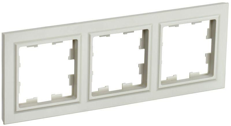 рамка 3-м brite ру-3-бркр беж. iek br-m32-k10 от BTSprom.by
