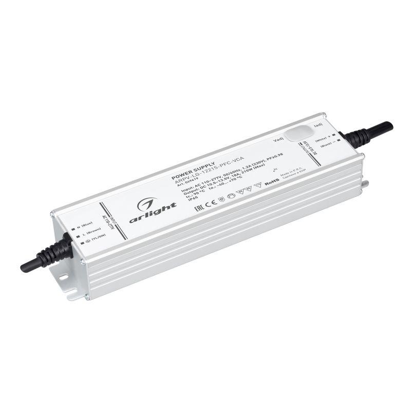 блок питания arpv-lg-12215-pfc-vca (10.5-13.5в 18а 215вт) ip65 металл arlight 049619 от BTSprom.by