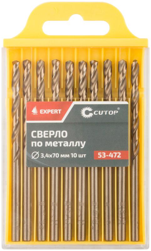  Сверло по металлу EXPERT 3.4х70мм (уп.10шт) Cutop 53-472 фото в каталоге от BTSprom.by