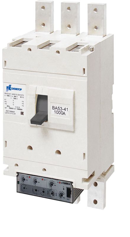 выключатель автоматический 2п 1000а ва53-41 851810-20 ухл3 440в контактор 1016587 от BTSprom.by