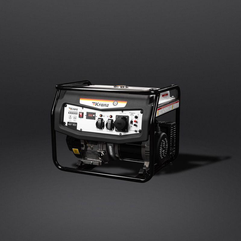  Генератор бензиновый KR8000 8кВт 230В 25л ручной старт KRANZ KR-16-1137 фото в каталоге от BTSprom.by