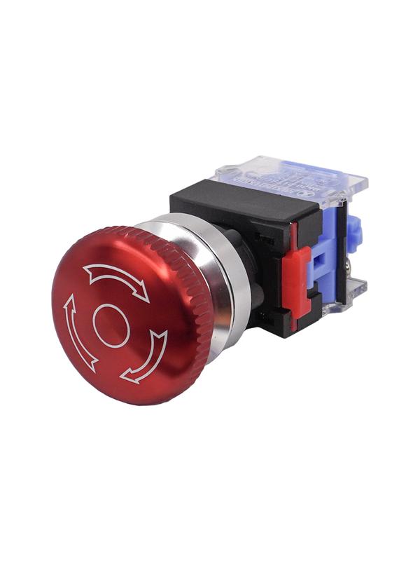 выключатель кнопочный вк30-01tsc/r/p 1нз гриб с фиксацией 40мм d30мм ip65 красн. электротехник et086978 от BTSprom.by