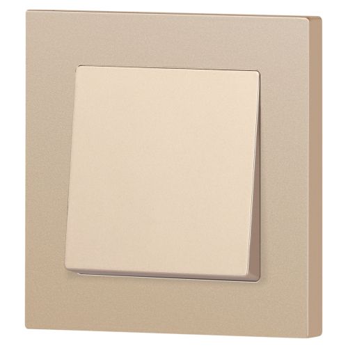  Переключатель 1-кл. СП Accent 6-103-04 10А IP20 250В AL/CU шампань Intro Б0063461 фото в каталоге от BTSprom.by