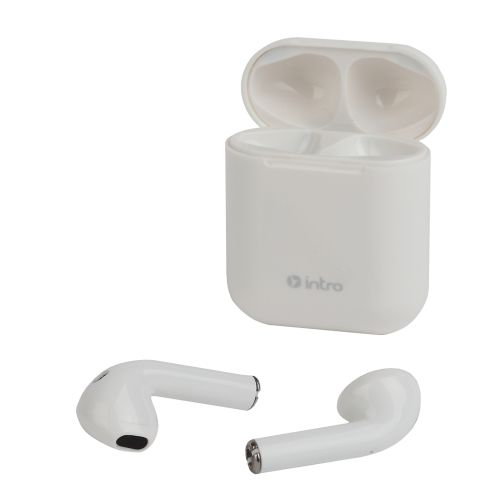  Гарнитура-Bluetooth BI1800W Plus сенсорная ultra slim с зар. кейсом бел. Intro Б0048621 фото в каталоге от BTSprom.by