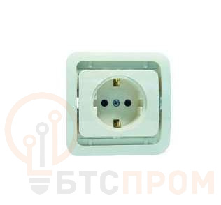 Розетка 1-м СП Mimoza 10А с заземл. без вставки бел. Makel 22008 фото в каталоге от BTSprom.by  Розетка 1-м СП Mimoza 10А с заземл. без вставки бел. Makel 22008 фото в каталоге от BTSprom.by