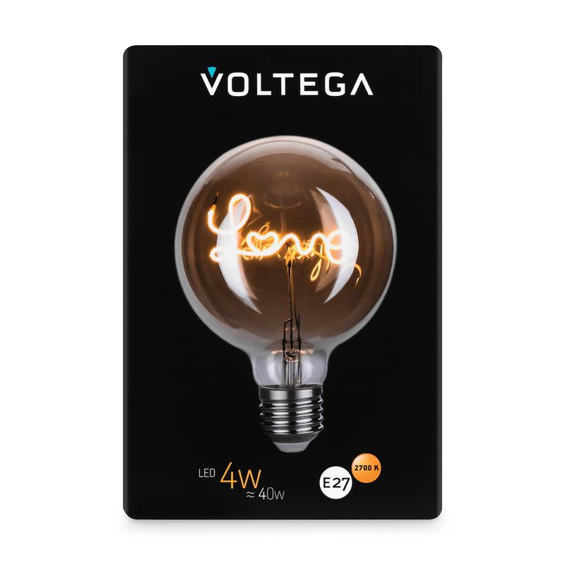 Лампа светодиодная филаментная Loft 271 G125 4Вт 2700К E27 Voltega 8522 фото в каталоге от BTSprom.by