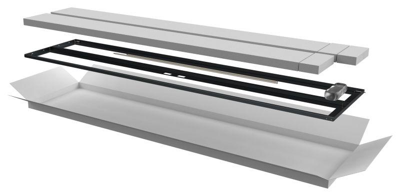 дверь двустворчатая для шкафа linea n 47u 600мм перфорир. черн. itk ln05-47u6x-d2p от BTSprom.by