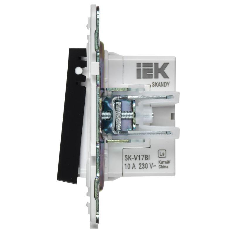  Кнопка звонка SKANDY 10А SK-V17Bl для отелей с индикацией черн. IEK SK-V14-2-10-K02 фото в каталоге от BTSprom.by