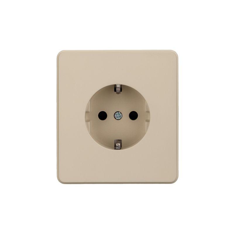 розетка 1-м с заземл. со шторками сп 16а ip20 250в round шелк kranz kr-78-0701-7 от BTSprom.by