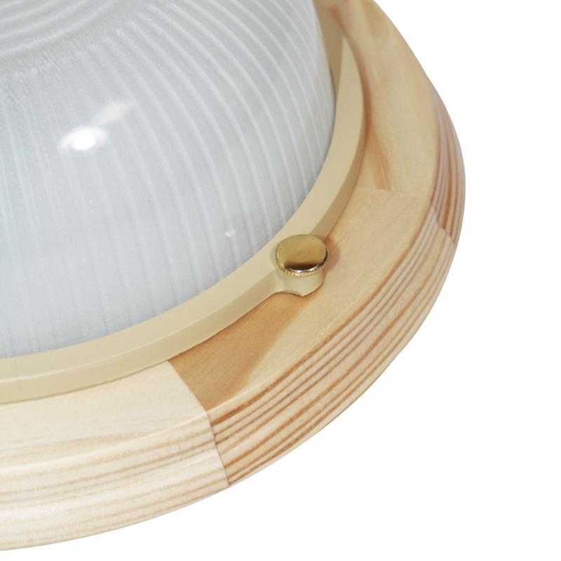  Светильник НПП 03-60-013 "Самарканд" 1301 60Вт E27 IP65 кругл. малый матов./корпус дерево сосна (инд. упак.) Элетех 1005500976 фото в каталоге от BTSprom.by