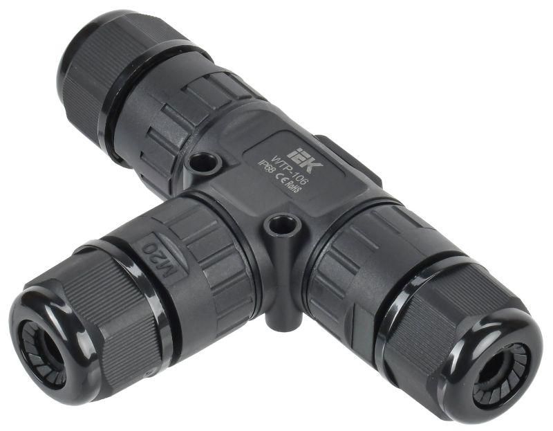 коннектор кабельный герметичный wtp-106 3 pin ip68 iek uwc10-t-016-3-68 от BTSprom.by