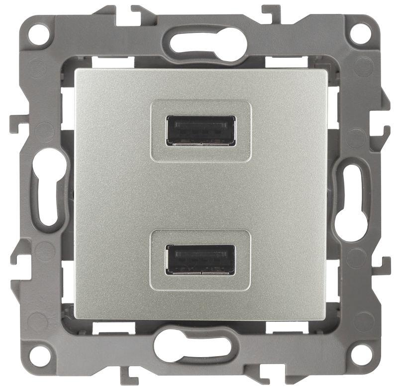 устройство зарядное usb 12-4110-15 5в-2100ма перламутр эра б0027500 от BTSprom.by
