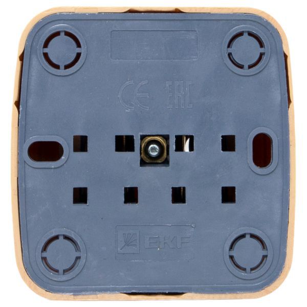  Розетка 1-м ОП Минск 16А IP20 с заземл. свет. дерево EKF EGR16-028-30 фото в каталоге от BTSprom.by