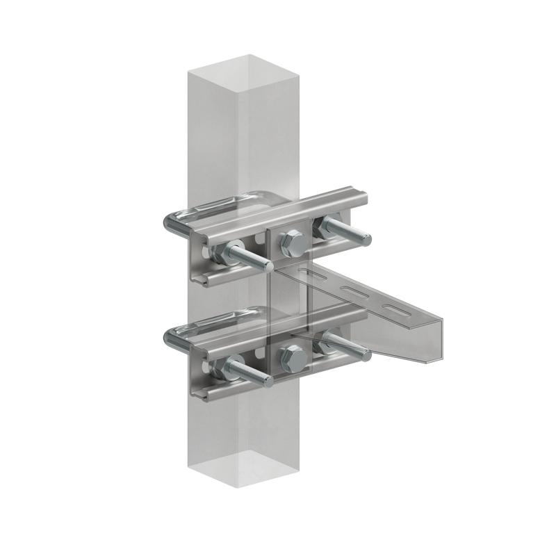 Комплект-страт крепления к опорам ограждения 60х60мм HD КМ LO67940 от BTSprom.by