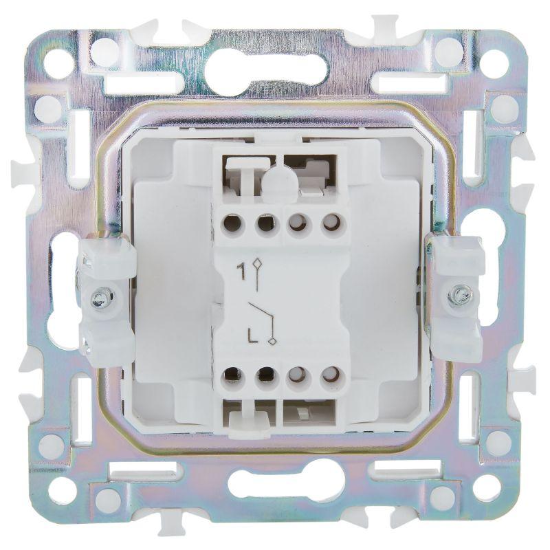  Выключатель 1-кл. SKANDY 10А SK-V01S серебр. IEK SK-V10-0-10-K23 фото в каталоге от BTSprom.by