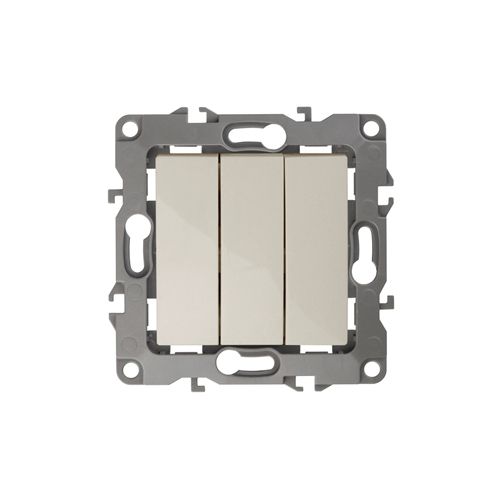  Выключатель 3-кл. СП Эра12 12-1107-02 10А IP20 250В 10AX механизм сл. кость Эра Б0014670 фото в каталоге от BTSprom.by