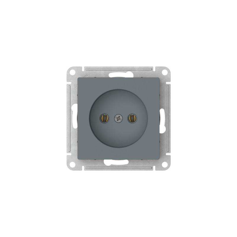  Розетка AtlasDesign 16А без заземл. без шторок быстрозажим. клем. механизм грифель SE ATN000741S фото в каталоге от BTSprom.by