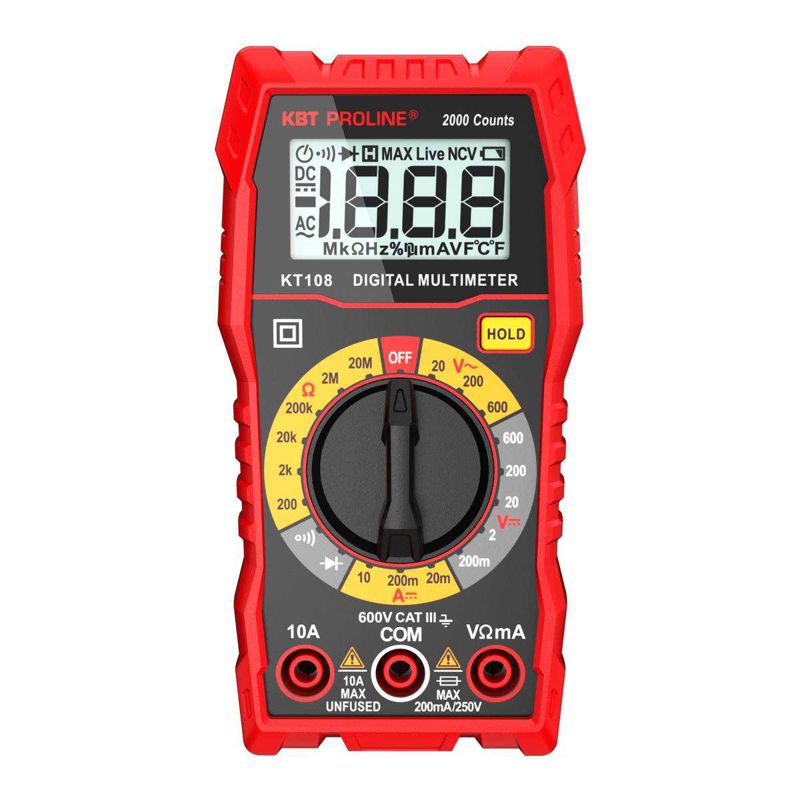 мультиметр цифровой kt 108 "proline" квт 86324 от BTSprom.by