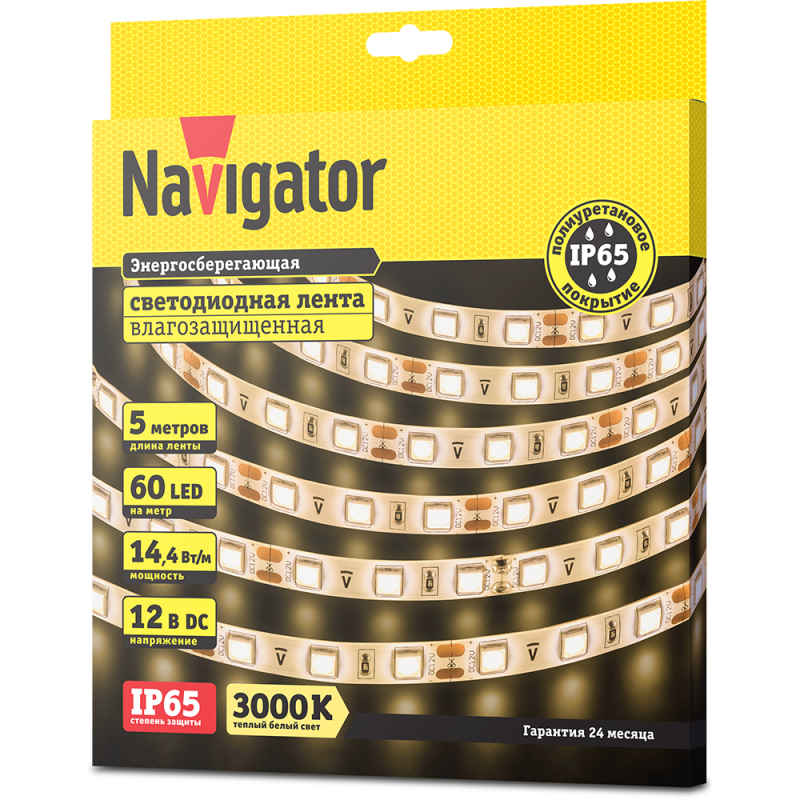 Лента светодиодная 71 427 NLS-5050WW60-14.4 IP65 12B R5 14.4Вт/м (уп.5м) Navigator 71427 фото в каталоге от BTSprom.by  Лента светодиодная 71 427 NLS-5050WW60-14.4 IP65 12B R5 14.4Вт/м (уп.5м) Navigator 71427 фото в каталоге от BTSprom.by