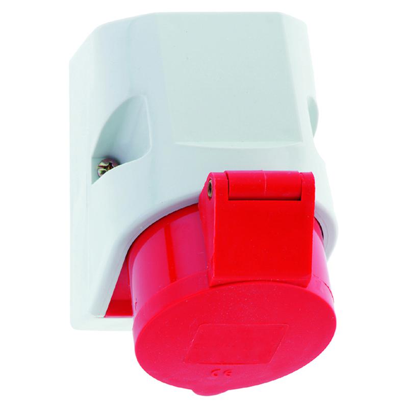 розетка настенная 16а 4п 3p+pe 6ч 400в ip44 180град. 100х75 quick-connect bals 11907 от BTSprom.by
