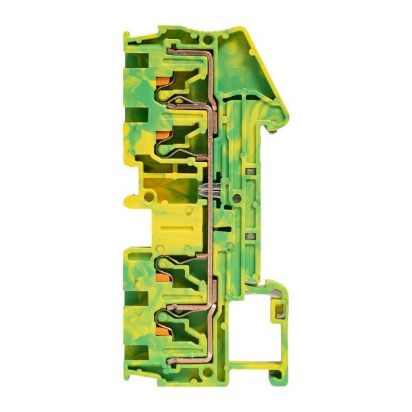  Колодка клеммная пружинная 4 Push-in 4 вывода земля EKF PIT-4-4-pe фото в каталоге от BTSprom.by