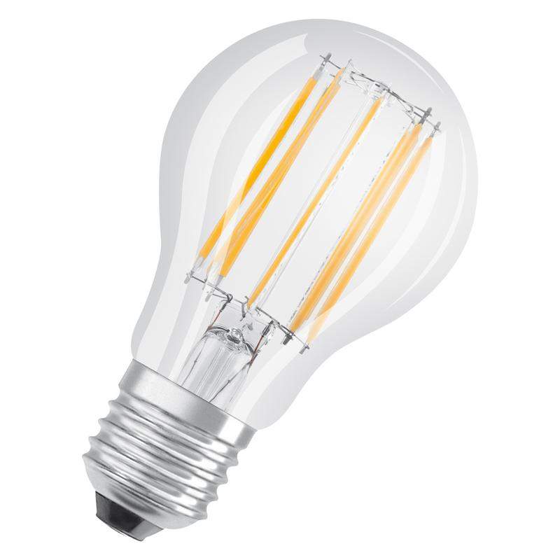 лампа светодиодная филаментная led star a 10вт (замена 100вт) прозр. 6500к холод. бел. e27 1521лм угол пучка 300град. 220-240в osram 4058075466050 от BTSprom.by