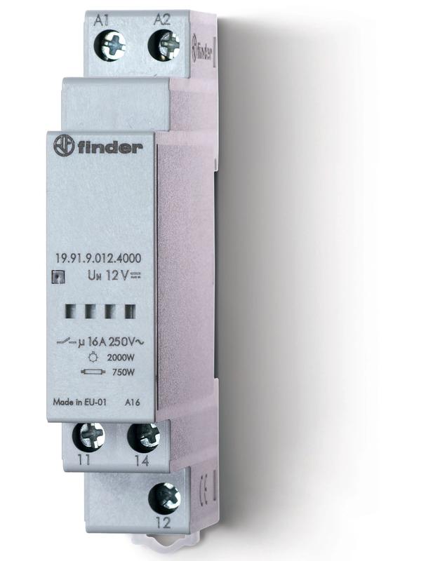 реле модульное силовое моностабильное 1co 16а agsno2 24в dc 17.5мм ip20 finder 199190244000pas от BTSprom.by