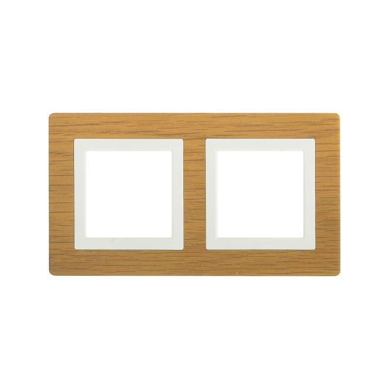 рамка 2-м 4мод. avanti натуральн. дерево беленый дуб dkc 4400844 от BTSprom.by