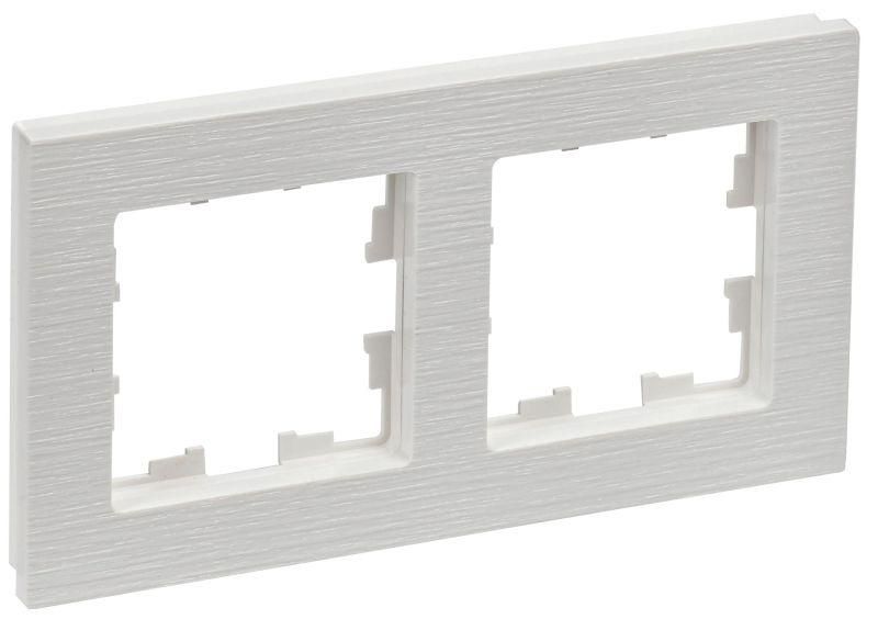 рамка 2-м brite ру-2-бр бел. рифленый iek br-m22-51-k01 от BTSprom.by