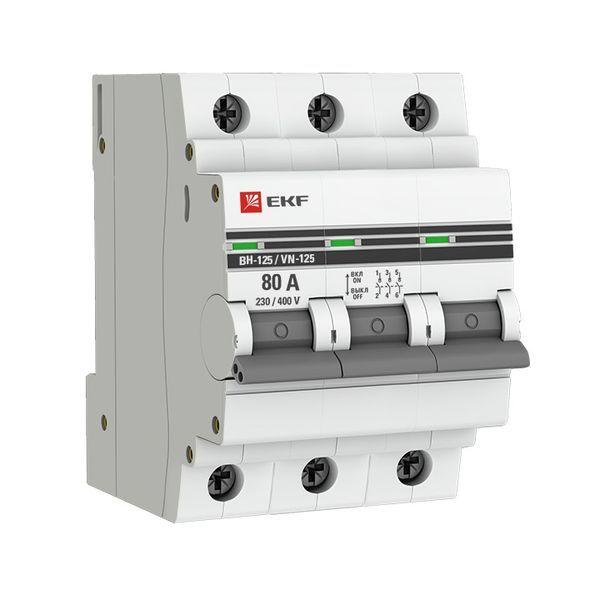 выключатель нагрузки 3п 80а вн-125 proxima ekf sl125-3-80-pro от BTSprom.by