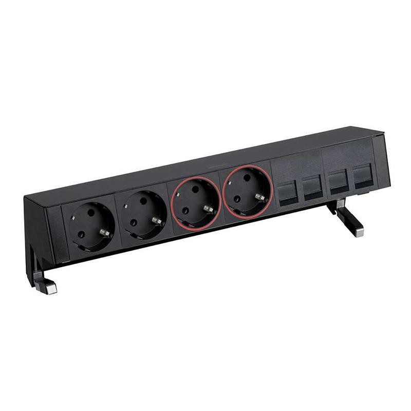 блок розеточный настольный simon 400 2х2p+e 2х2p+e ups адаптер для 4хrj45 моноблок черн. simon 42602240-138 от BTSprom.by