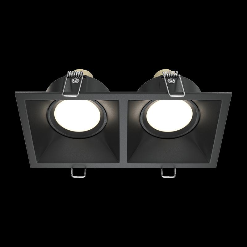  Светильник Dot 2х10Вт GU10 встраив. Maytoni DL029-2-02B фото в каталоге от BTSprom.by