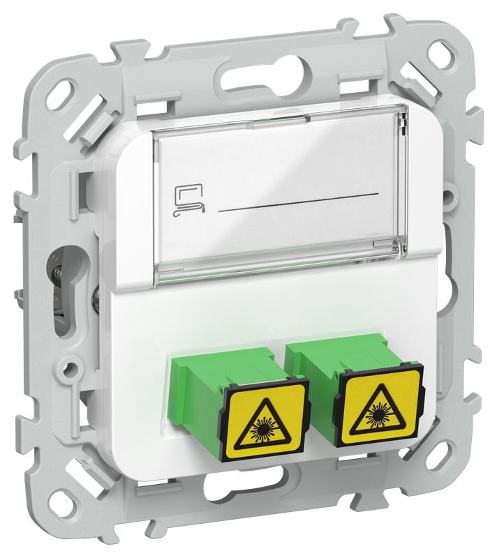розетка 2-м сп flite ров-2-флб оптоволокон. механизм бел. iek fi-ko20-k01 от BTSprom.by