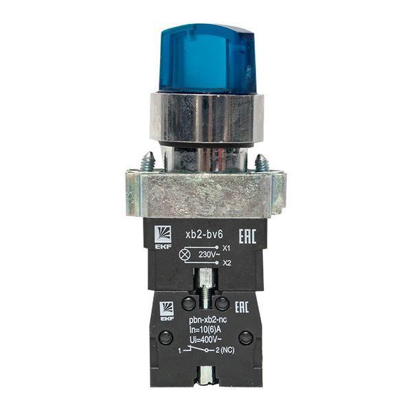  Переключатель BD33 3P с син. подсветкой 230В NO PROxima EKF xb2-bk33-b-230 фото в каталоге от BTSprom.by