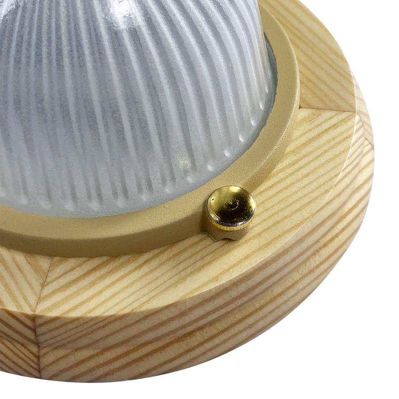  Светильник НПП 03-60-021 "Самарканд" 1401 1х60Вт E27 IP65 овал малый матов./корпус дерево сосна (инд. упак.) Элетех 1005500982 фото в каталоге от BTSprom.by