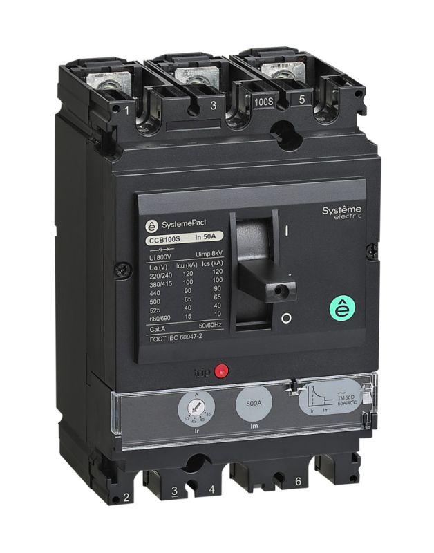 выключатель автоматический systemepact ccb100 36ка 3p3d tmd100 рычаг se spc100f100l3df от BTSprom.by