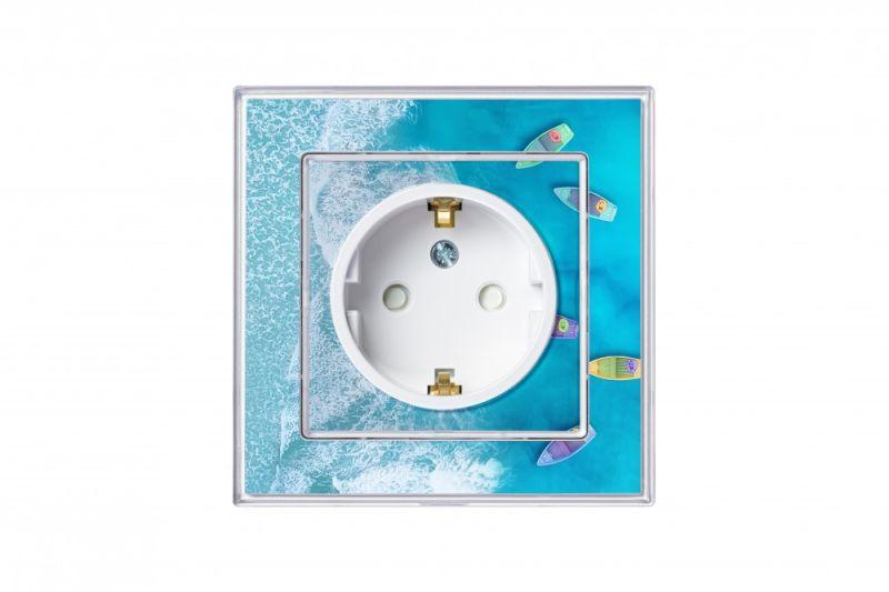  Розетка 1-м СП AtlasDesign Art 16А IP20 с заземл. защ. шторки механизм бел. SE ATN200145 фото в каталоге от BTSprom.by