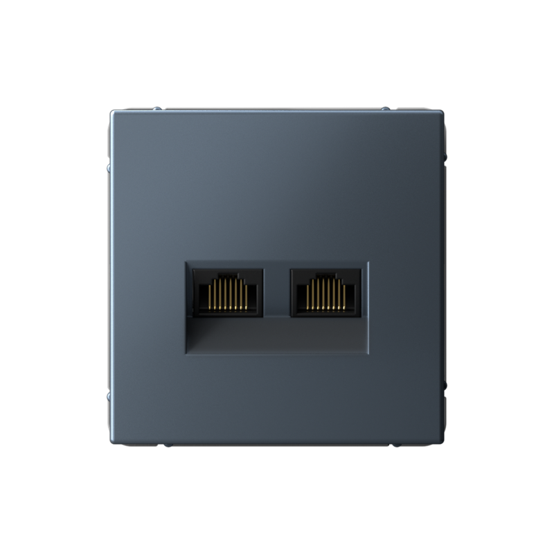 розетка компьютерная 2-м artgallery rj45 + rj45 кат.5e механизм грифель se gal000785 от BTSprom.by