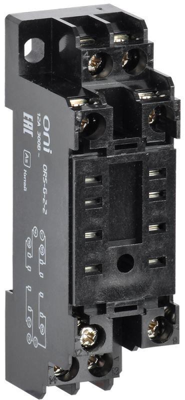 розетка ors-g-2-2 для реле ogr-2 2c oni ors-g-2-2-g от BTSprom.by