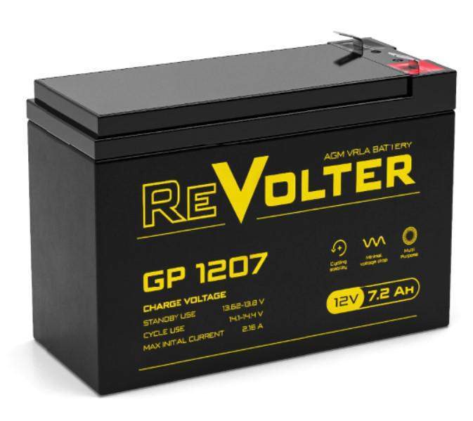 аккумулятор 12в 7.2а.ч revolter gp 1207 от BTSprom.by