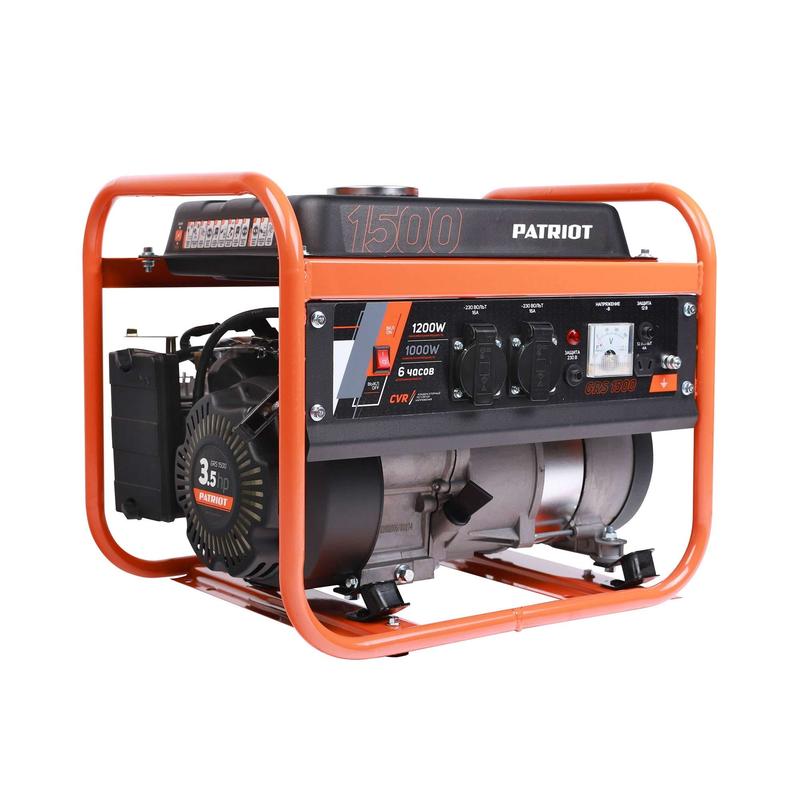 бензогенератор grs 1500 patriot 476102225 от BTSprom.by