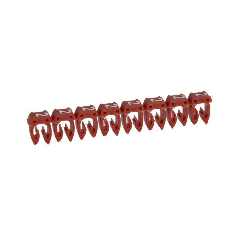 маркер каб. 4.0-6.0кв.мм cab3 "2" красн. (уп.800шт) leg 038232 от BTSprom.by