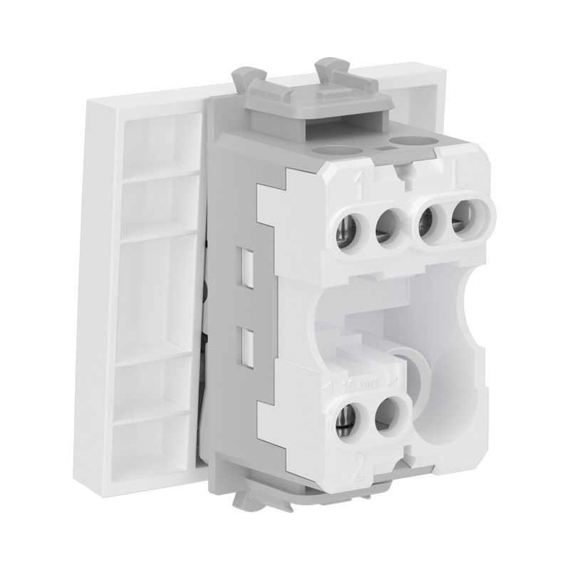  Переключатель модульный 1-кл. 2мод. Avanti "Белое облако" 16А IP20 бел. DKC 4400112 фото в каталоге от BTSprom.by