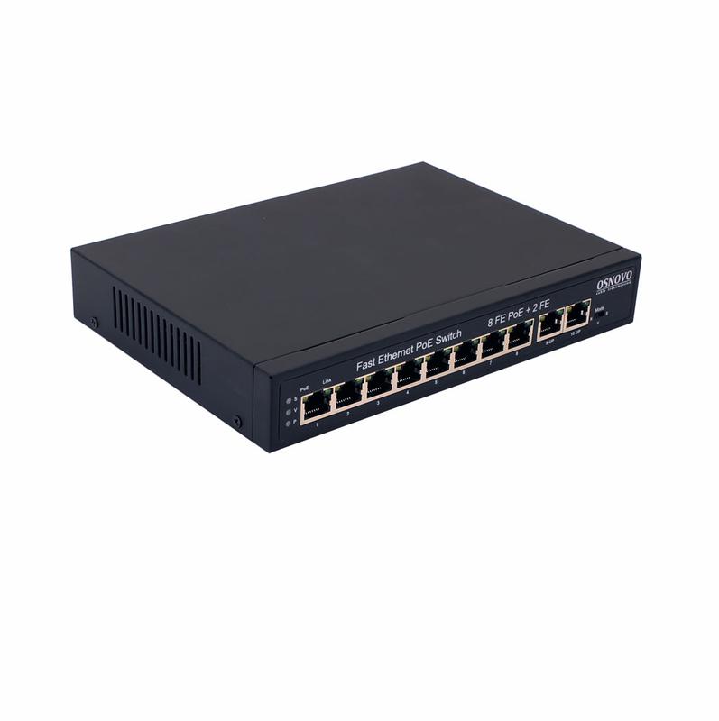 коммутатор poe sw-21000(120вт) fast ethernet на 10 rj45 портов osnovo 13232 от BTSprom.by