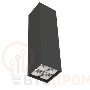 Светильник светодиодный DL-Box Reflect Multi 2х2 14Вт 4000К 80х80х300 накладной 55град. RAL9005 черн. муар диммер DALI VARTON V1-R0-90255-20D55-2001440 фото в каталоге от BTSprom.by  Светильник светодиодный DL-Box Reflect Multi 2х2 14Вт 4000К 80х80х300 накладной 55град. RAL9005 черн. муар диммер DALI VARTON V1-R0-90255-20D55-2001440 фото в каталоге от BTSprom.by