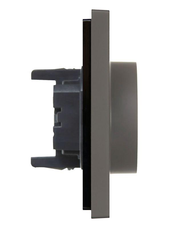  Розетка 2-м СП FORTE&PIANO FP324 16А с заземл. без защ. шторок безвинт. крепл. сер. IEK FP-R21-16-1-K03 фото в каталоге от BTSprom.by