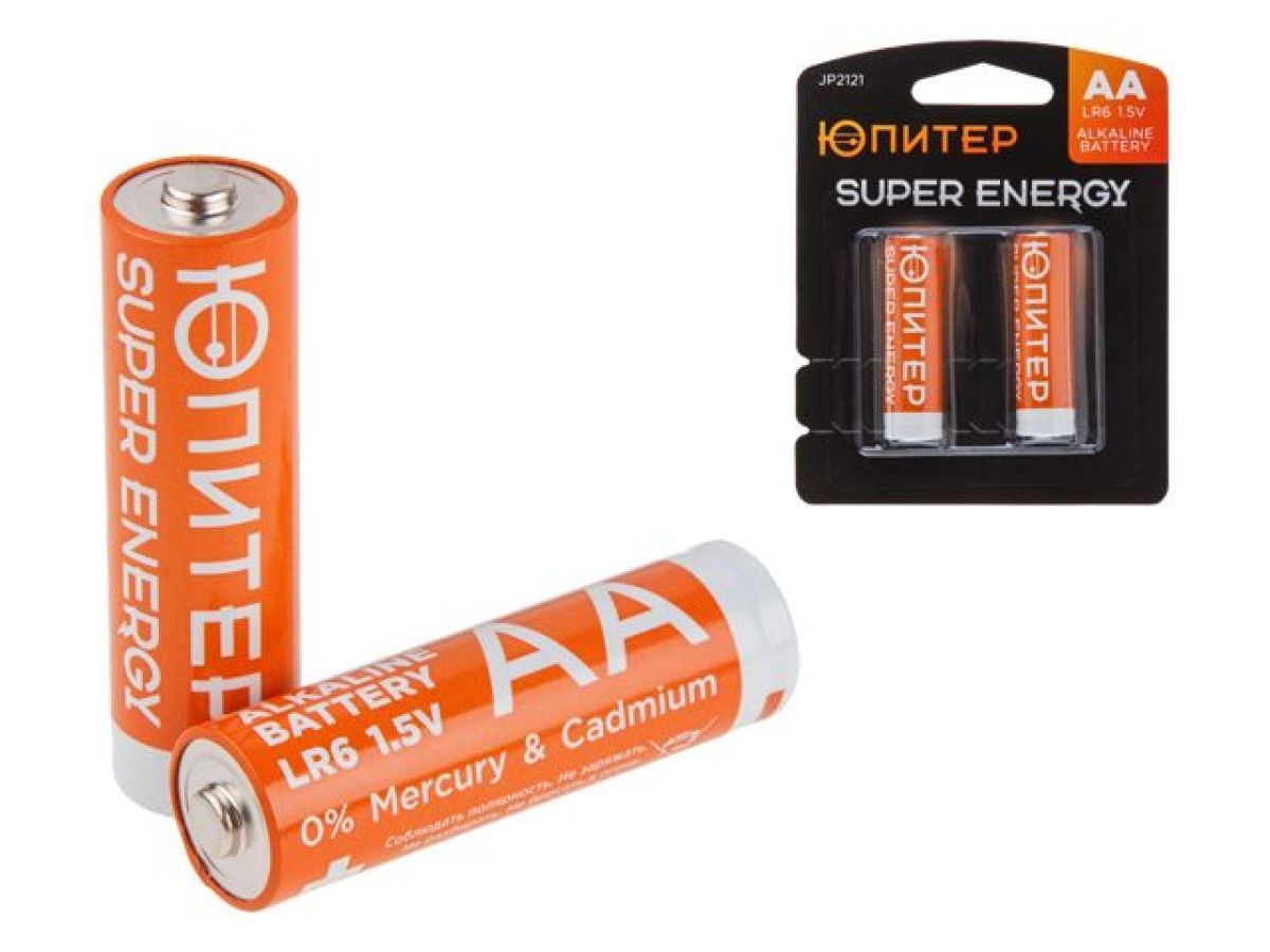 батарейка aa lr6 1,5v alkaline 2шт. юпитер jp2121 от BTSprom.by