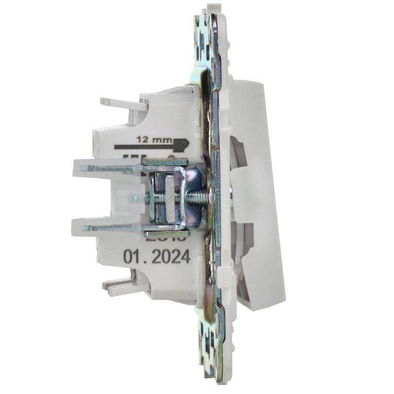  Выключатель проходной 2-кл. SKANDY 10А SK-V05W арктич. бел. IEK SK-V22-0-10-K01 фото в каталоге от BTSprom.by