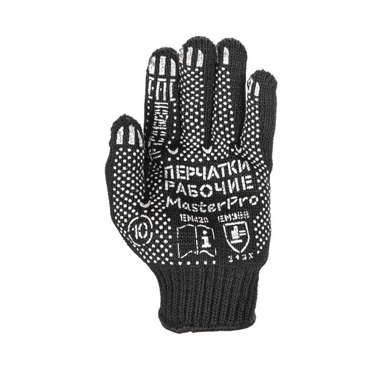  Перчатки полушерстяные с покрытием ПВХ "Зима" 7 нитей 75-77 г черн. 09-0211 фото в каталоге от BTSprom.by