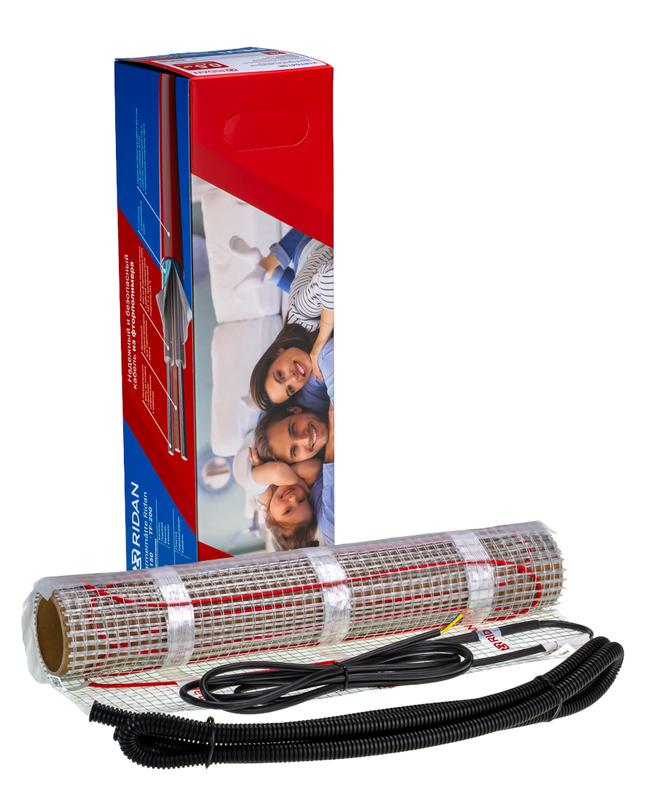 комплект "теплый пол" (мат) tf-200 100вт/0.5кв.м 230в ридан 21rt0430r от BTSprom.by